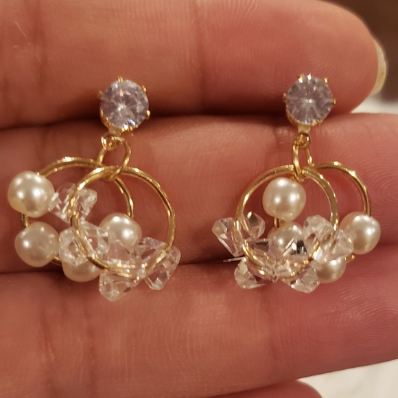 Goldtone Dangle Earrings - Picture 5 of 5